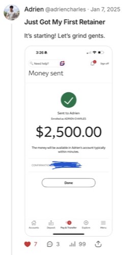 Vini Batista - $237k follower client