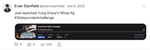Evan Stanfield - 169M views for BBNOS