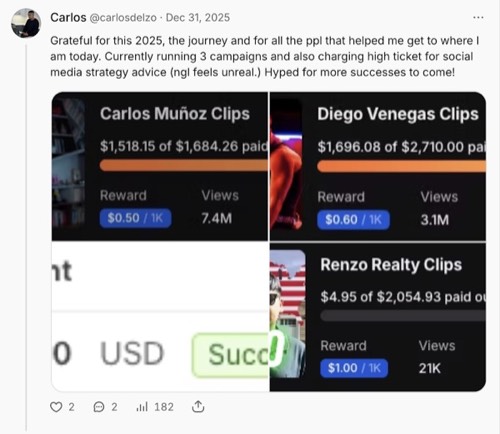 Carlos - $1,518 + $1,696 campaigns