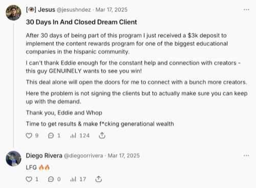 Jesus - $3k deposit