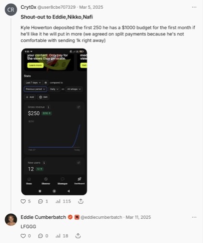 CryOx - $1000 deposit, split payments