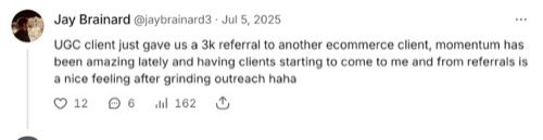 Jay Brainard - First client from outreach